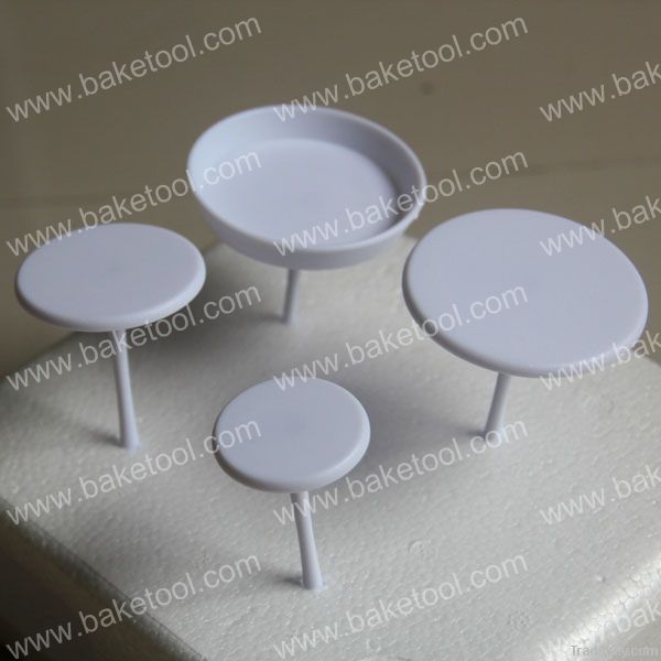 4pcs White Pallet Set Icing cake flower lifter Sugarcraft