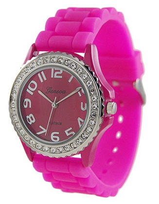 HOT !!!Super Waterproof Silicone Diamond Watch