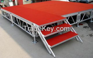 18mm plywood stage in red available in 2.44M