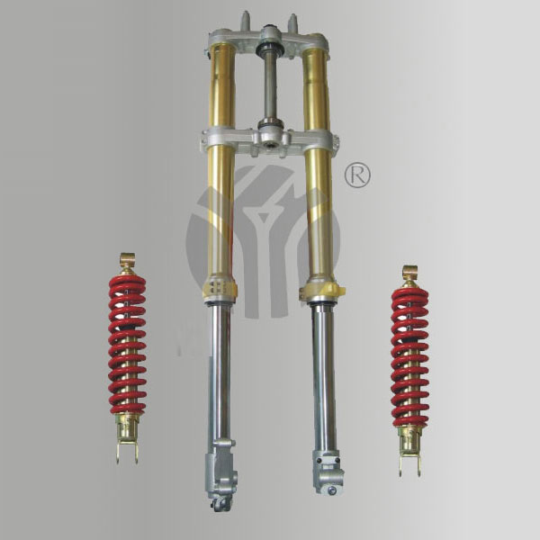 Offroad motorcycle upside down shock absorber