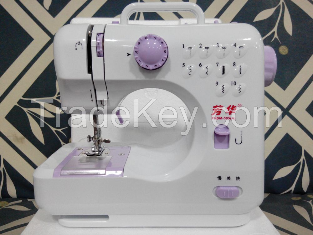 upgraded 10 stitch mini sewing Machine FHSM-505B with all-purpose presser foot