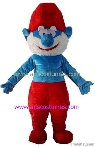 smurf mascot costume, cartoon mascot, party costumes
