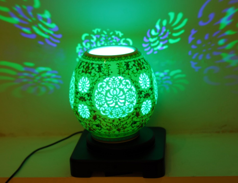 RGB residential light ceramic vase lampshade