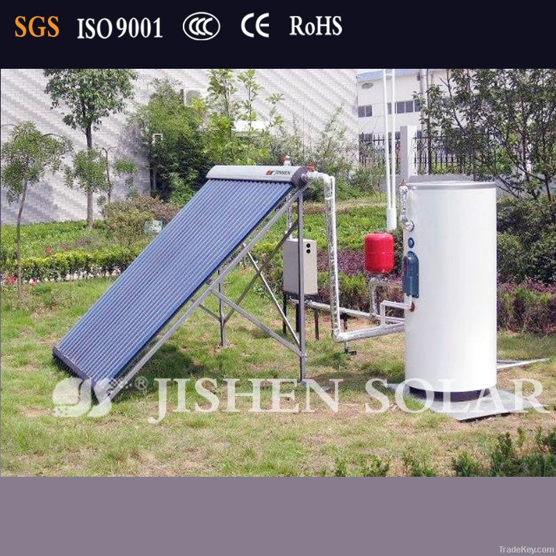 Split pressurized solar water heater