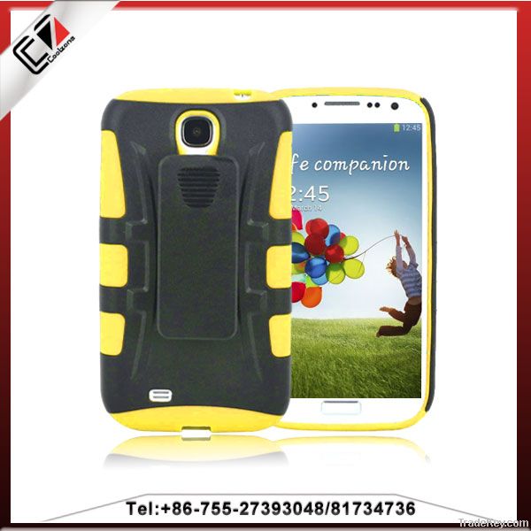 PC+TPU case with stand function for samsung Galaxy S4