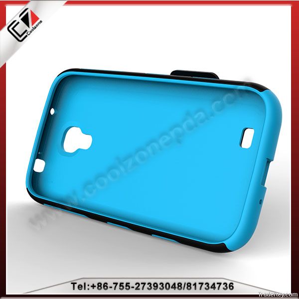 PC+TPU case with stand function for samsung Galaxy S4