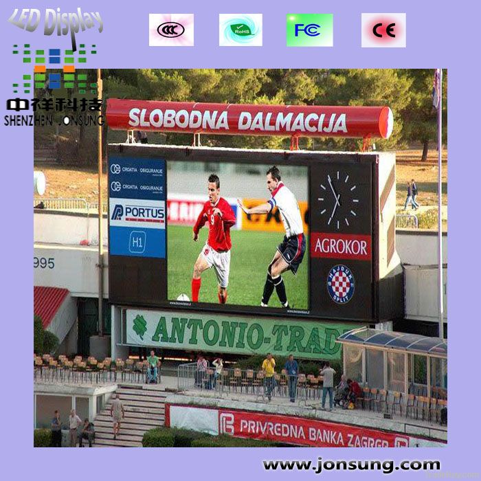 Jonsung P10 football led display, soccer led display