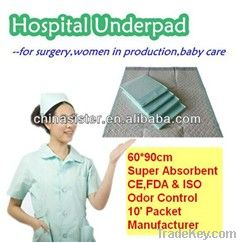 Hospital underpad 60*90cm with stickers