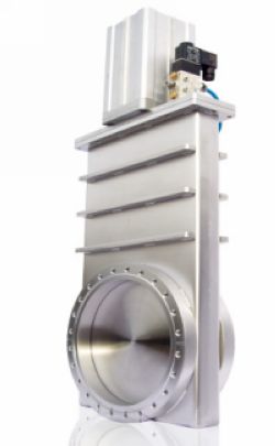 Vacuum pneumatic gate valves