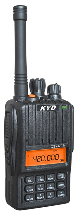 VHF/UHF handheld radio IP-609 with waterproof IP-66/67