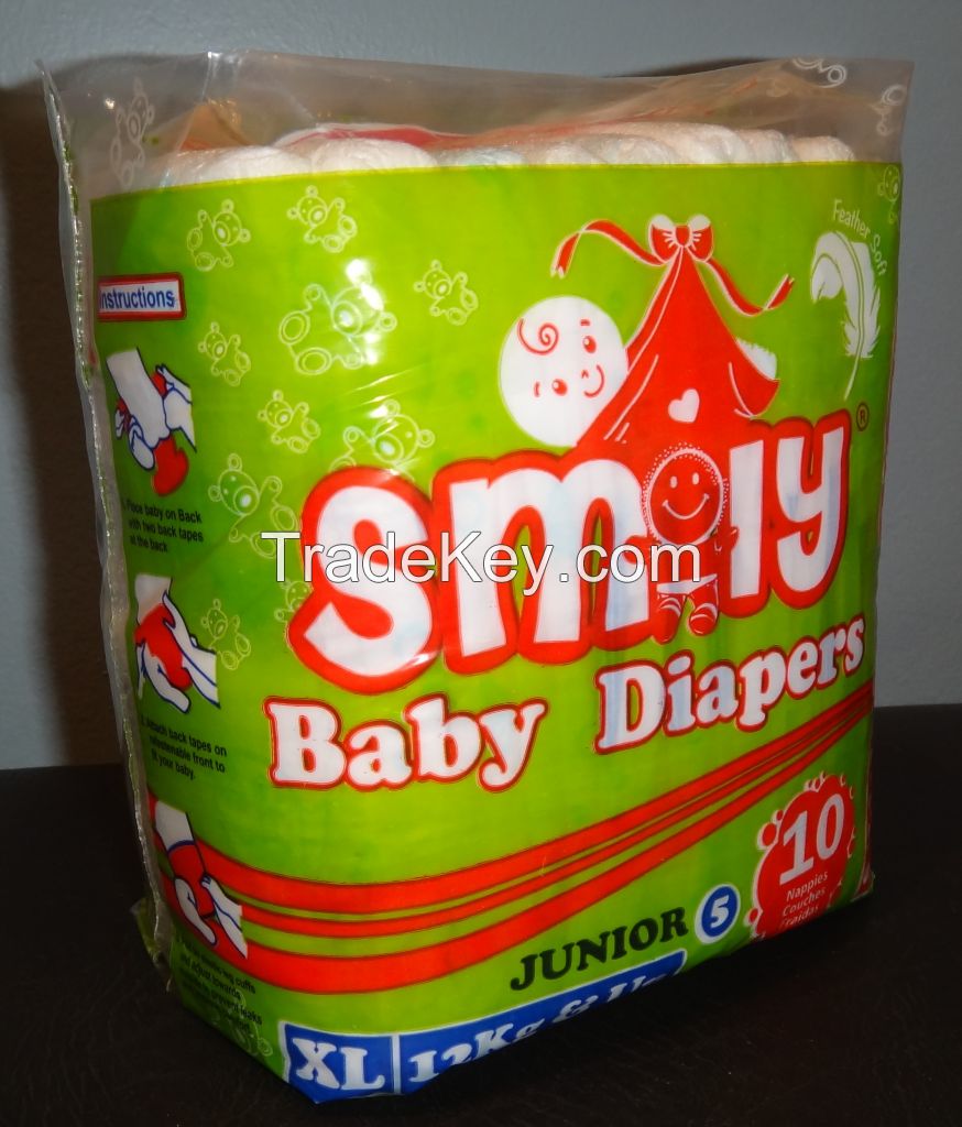 Smily Disposable Baby Diapers Daytime  Range 