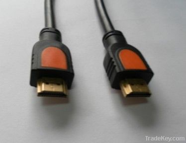 HDMI 19 Male to HDMI 19 Male Orange-Black Color