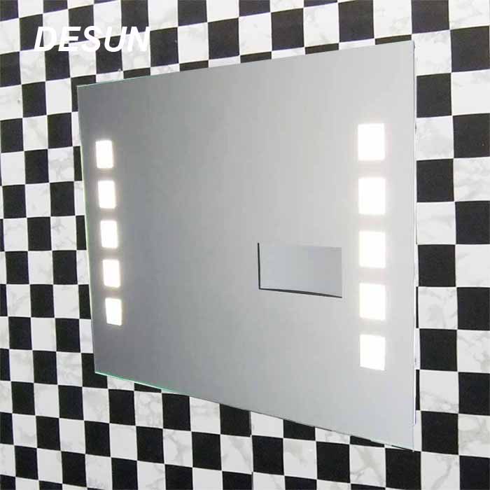 Illuminated Mirror With Magnifier
