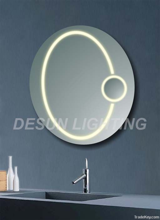 LED Mirror With Magnifier