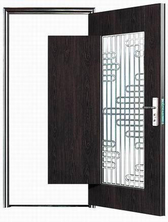 steel single panel doors