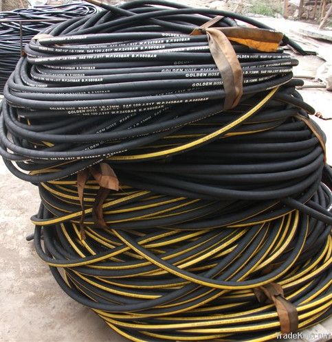 R1 steel wire braided hydraulic rubber hose