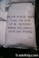 Sell calcium chloride Food grade 77 Flake