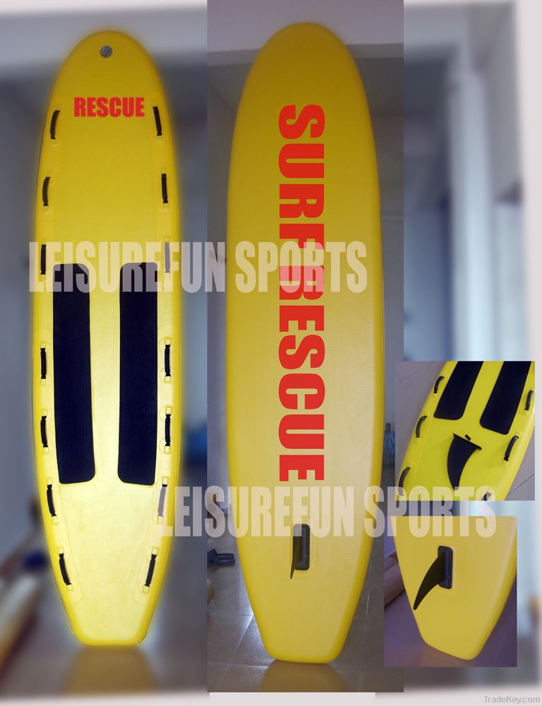 Inflatable rescue board