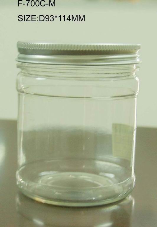 Clear Plastic Food Jar