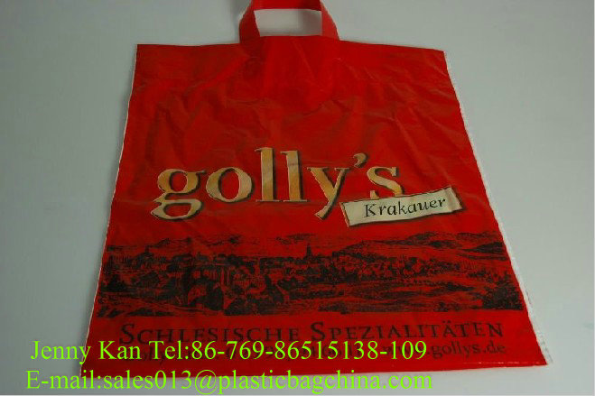 plastic handle bags, plastic shopping bags