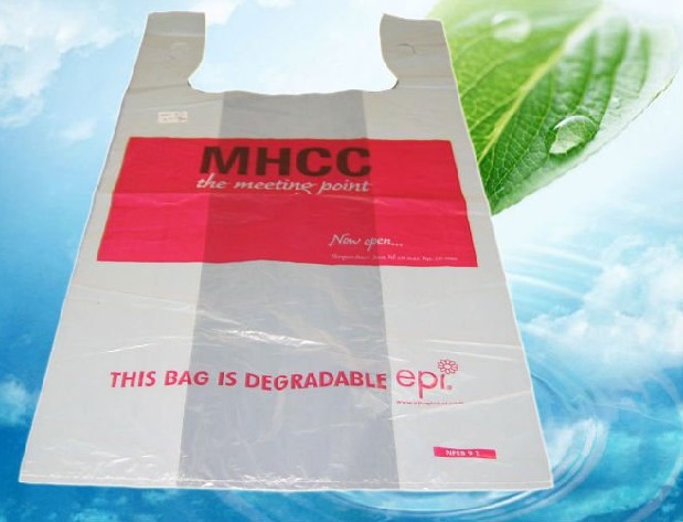 biodegradable t-shirt bags , EPI, D2W