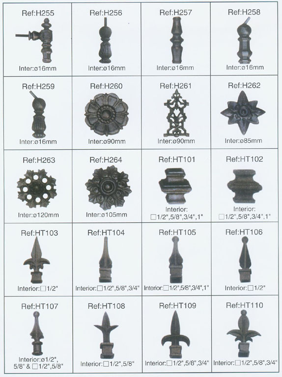 Cast Iron Ornament Parts