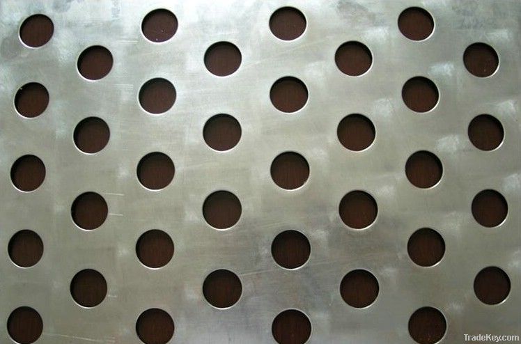 Perforated wire mesh