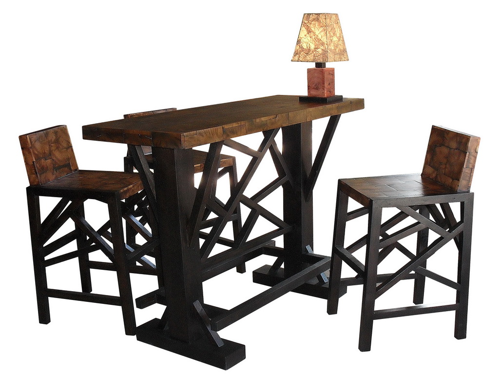 Thai Teak Wood Patio, bar, Dining Set