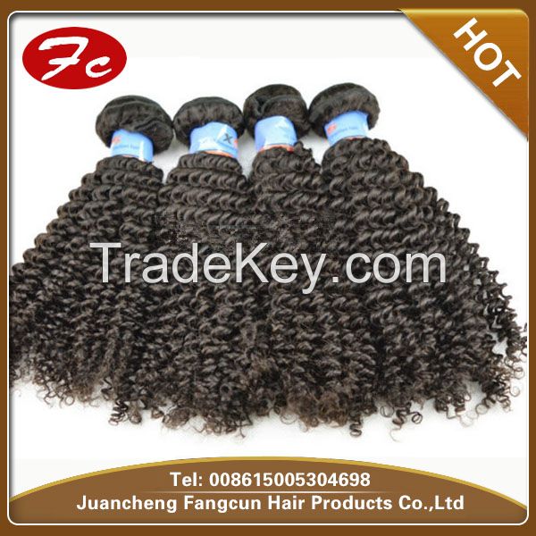 wholesale brazilian kinky curl virgin remy hair weft