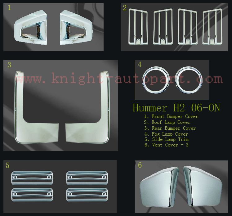 Hummer H2 Chrome Accessory Kits