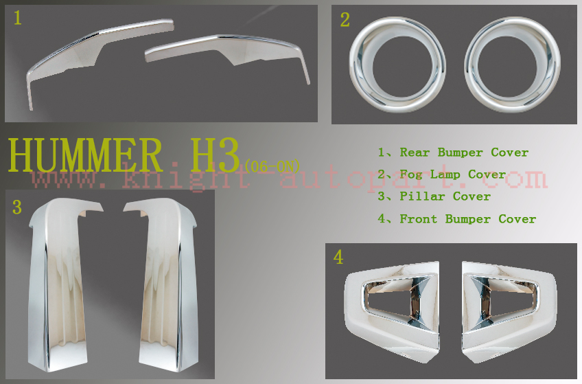 Hummer H3 Chrome Accessory Kits