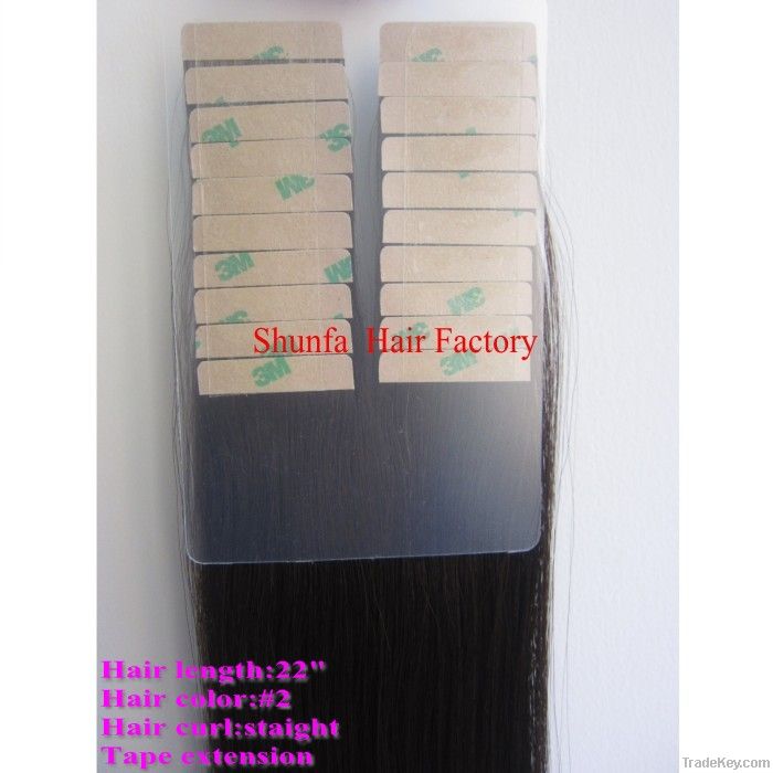 Top quality tape hair extension
