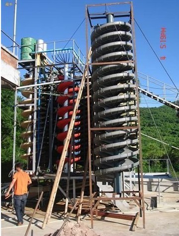 spiral chute for iron ore, chromite ore, manganese ore