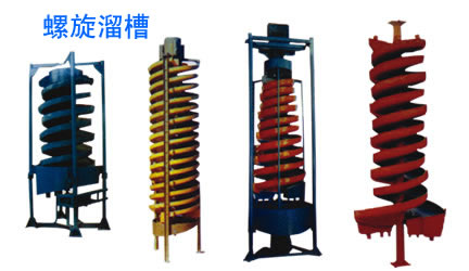 spiral chute for iron ore, chromite ore, manganese ore