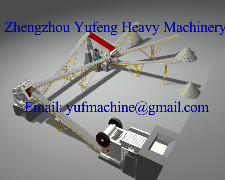 10-500t/h rock crushing and screening line plant