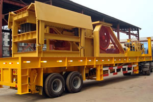 Yufeng brand portable crusher station, portable jaw crusher,