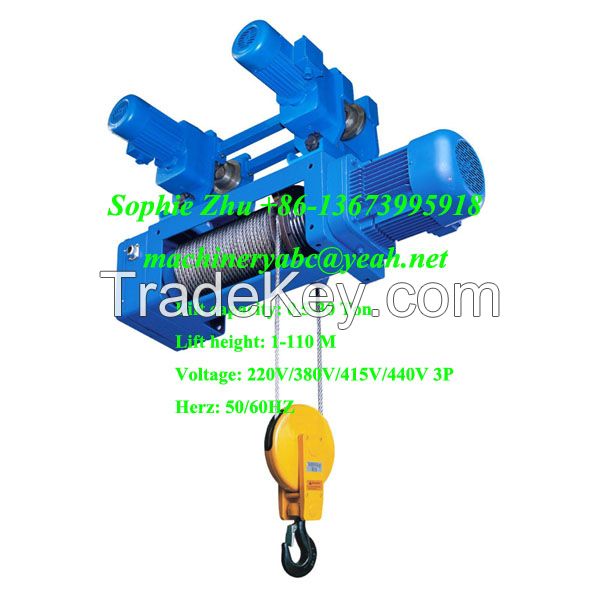 1-20Ton Electric Wire Rope Hoist