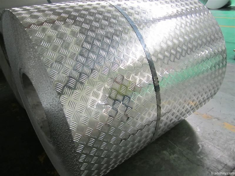 5 bars embossed aluminum coils