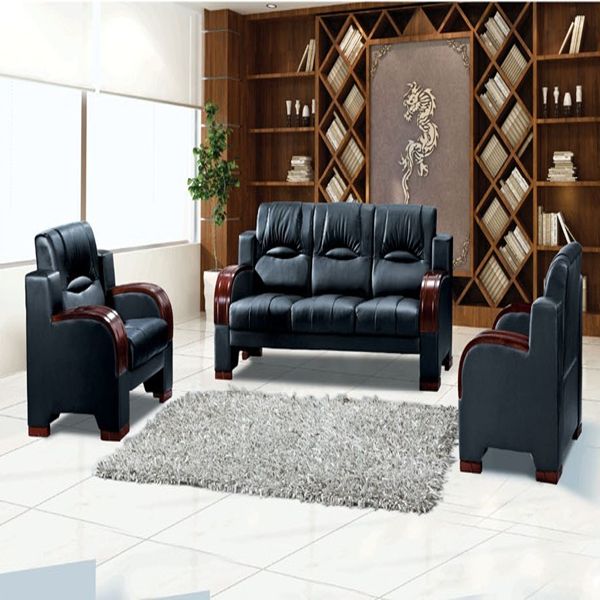 2013-2014 hot sales good design brown color office sofa PU