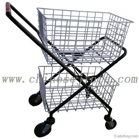 shopping cart with basket