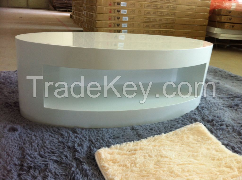 modern high gloss rectangle coffee table for the living room