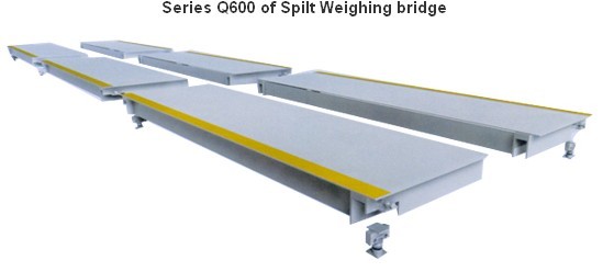 Spilt weighing bridge