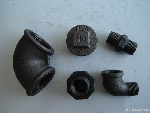 black malleable iron pipe fittings