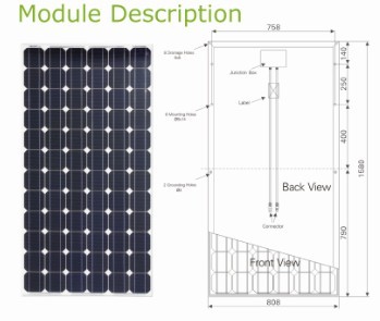Monocrystalline Solar Modules 175W
