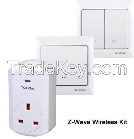 TKBHOME Z-wave Wall dual switch TZ66D with 868.42MHz