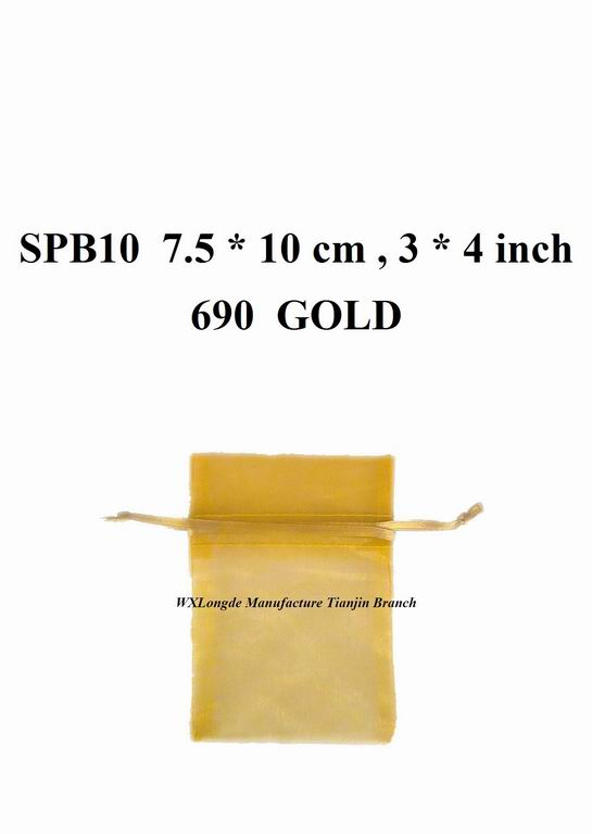 Organza Pouch  SPB10  Gold