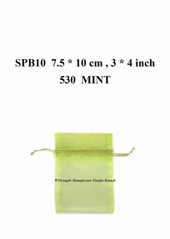 Organza Pouch  SPB10  Mint
