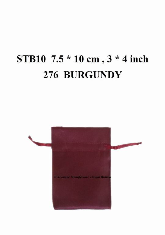 Satin Pouch STB10 Burgundy