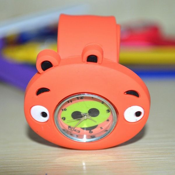 kids girls boys cartoon slap watch