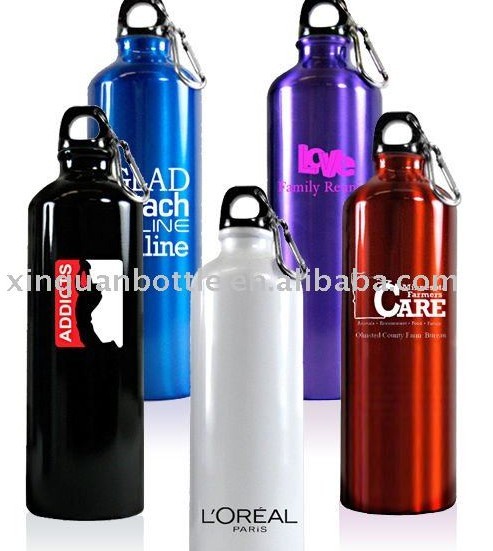 Aluminum sports water bottle, BPA Free, Promotional